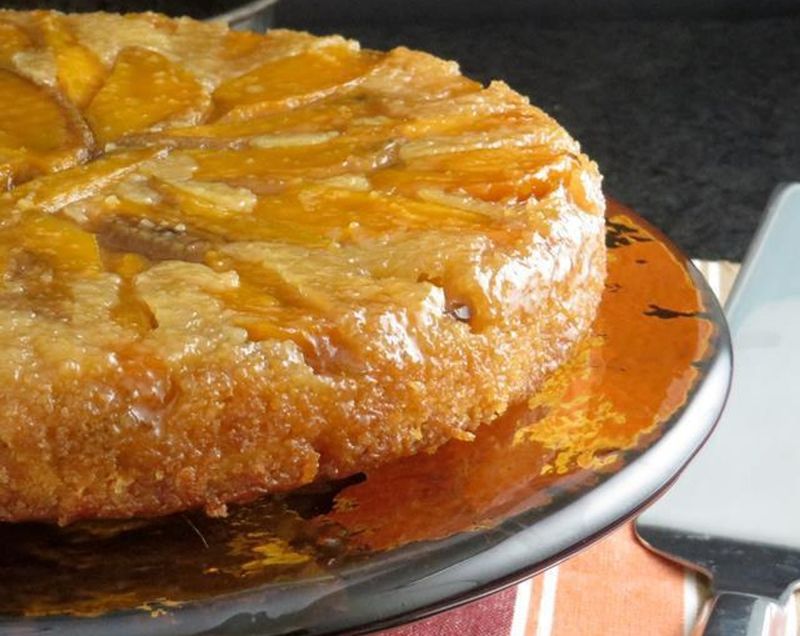 Mango Lime Upside-Down Cake