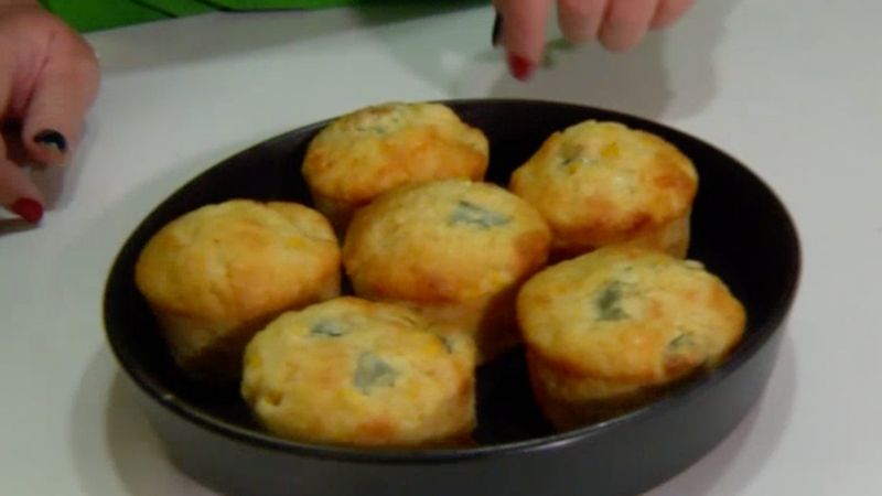 Okra Cornbread Muffins