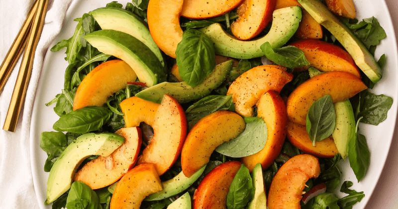 Peach and Avocado Salad