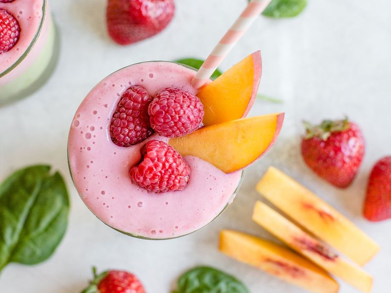 Peach and Berry Smoothie