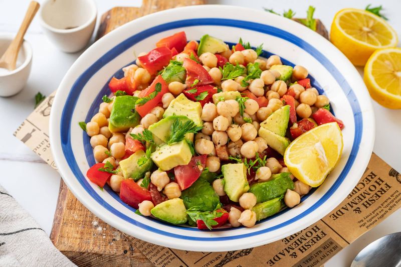 Roasted Chickpea and Avocado Salad