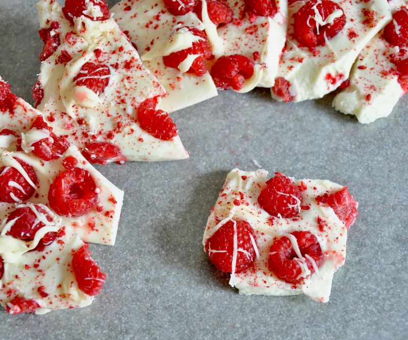 Raspberry White Chocolate Bark
