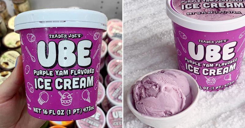 Ube Purple Yam Flavored Ice Cream