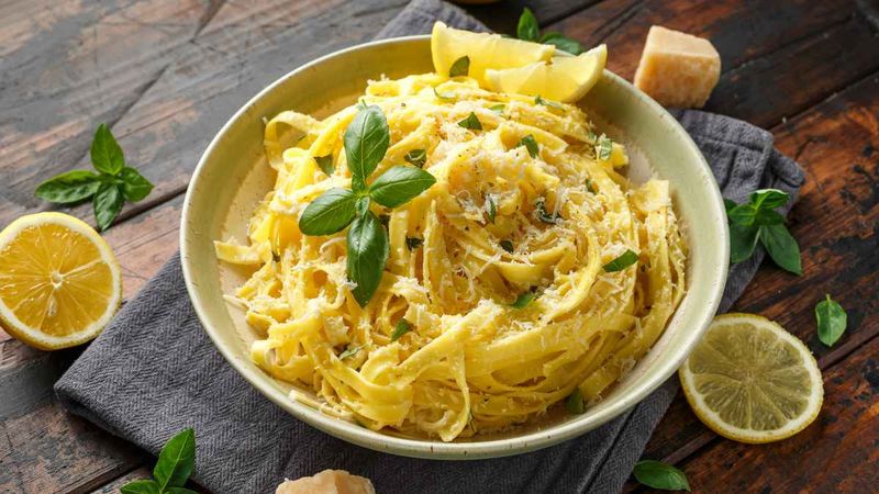 Lemon Basil Fettuccine