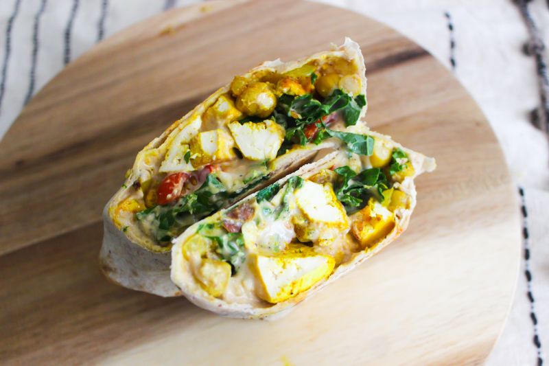 Curried Chickpea Wrap