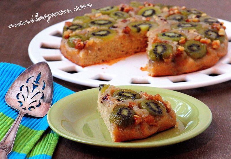 Kiwi Coconut Upside-Down Cake