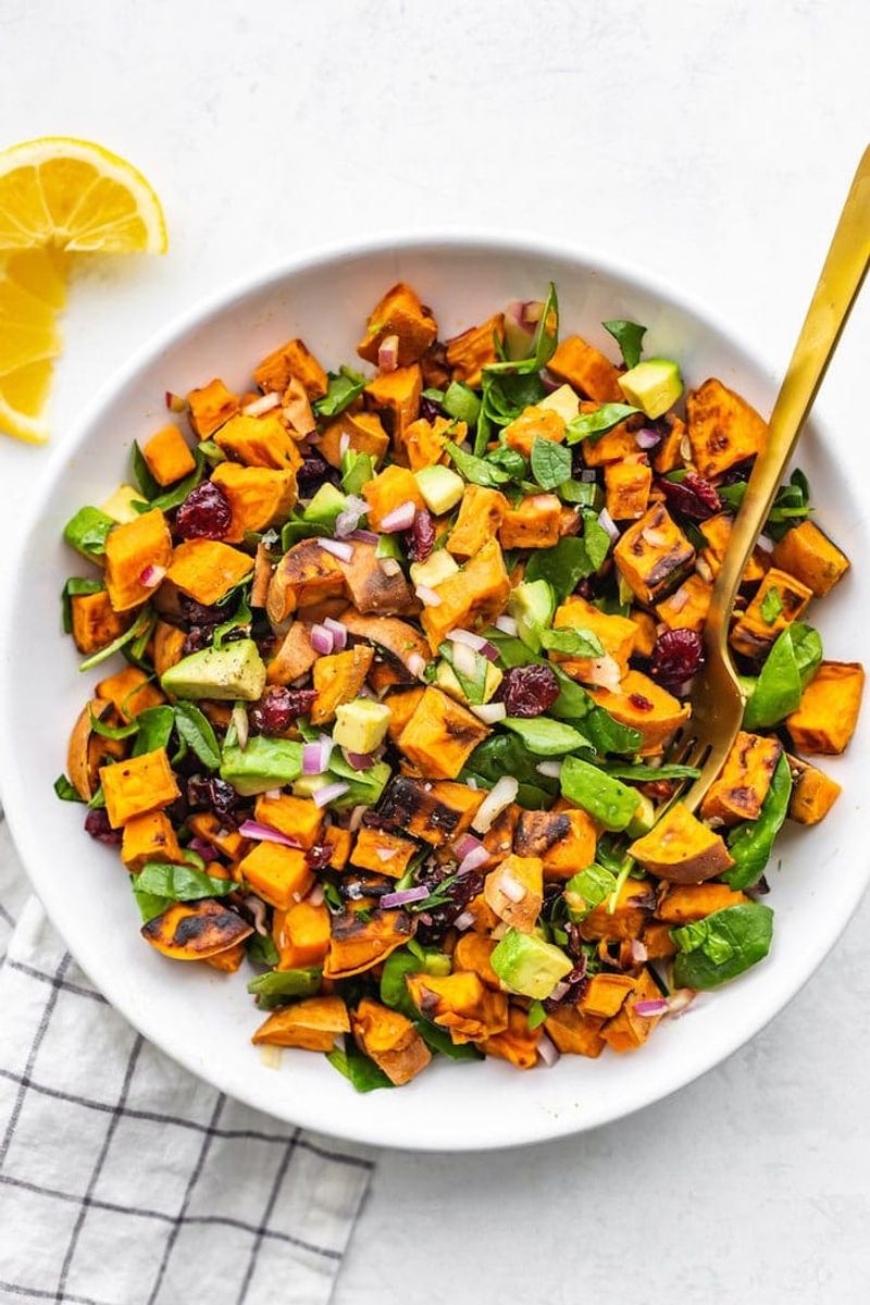 Sweet Potato and Spinach Salad