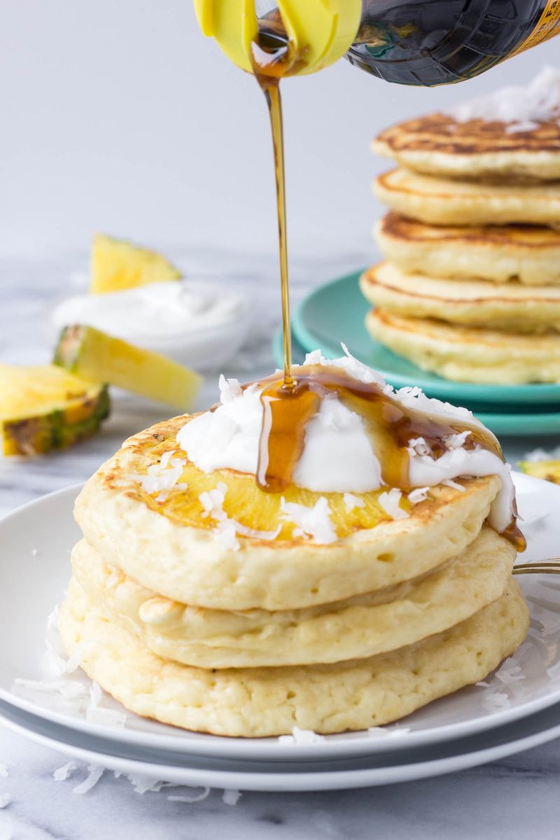 Coconut Pineapple Pancakes
