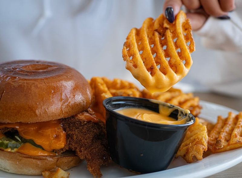 Rhode Island's Clam Shack Cheeseburger