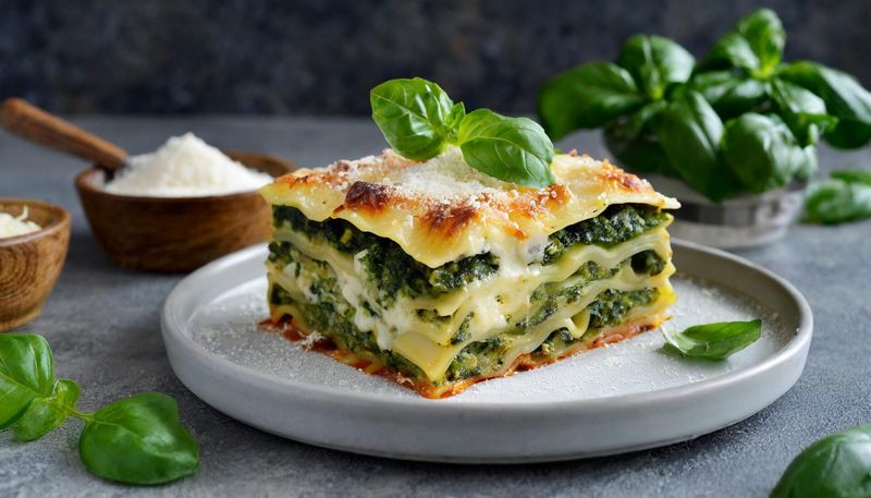 Spinach Ricotta Lasagna