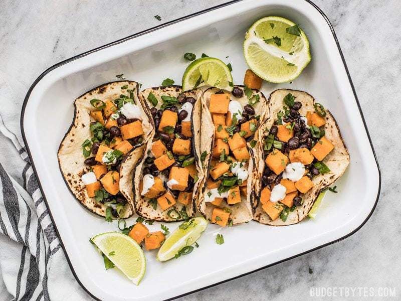 Sweet Potato and Black Bean Tacos