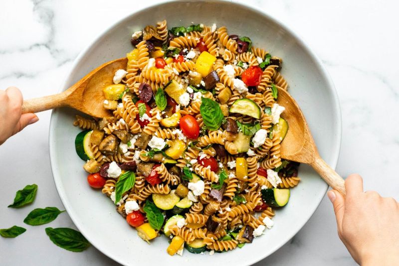 Roasted Vegetable Fusilli Salad