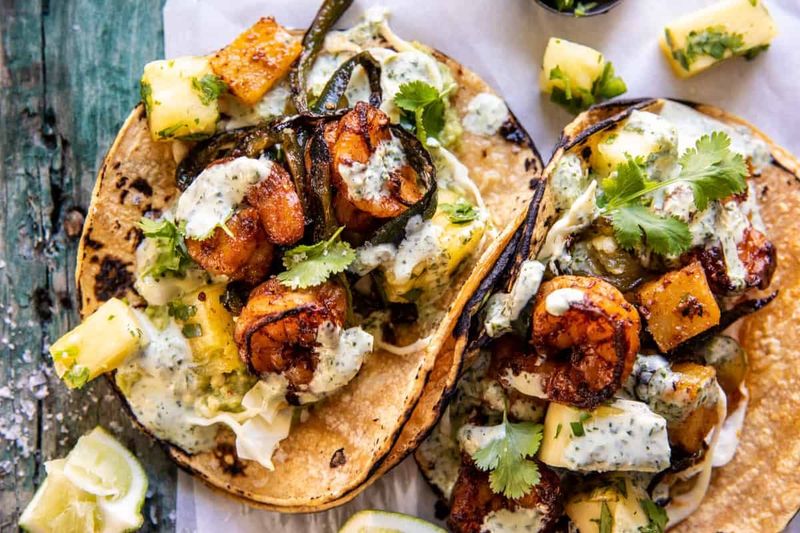 Pineapple Shrimp Tacos