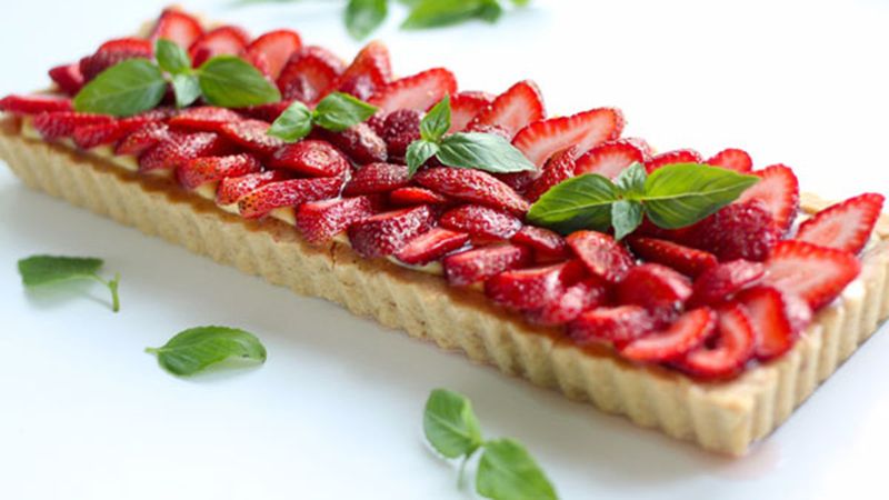 Strawberry Basil Tart