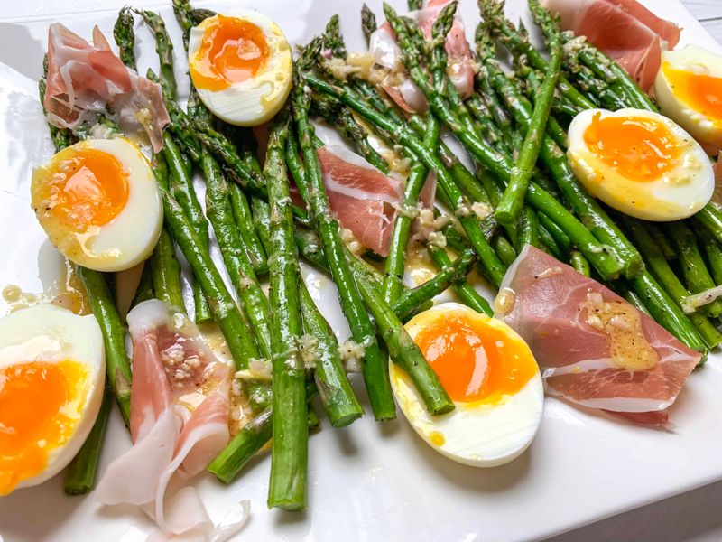 Egg and Asparagus Salad with Dijon Dressing