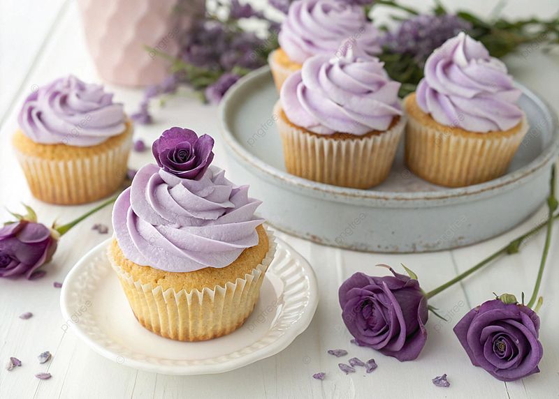 Elegant Lavender Cupcakes