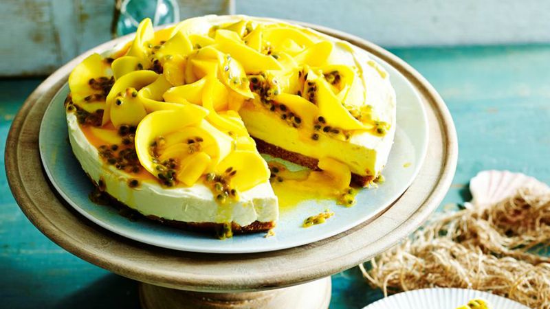 Mango Passionfruit Cheesecake