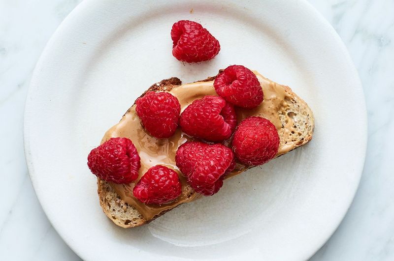 Raspberry Almond Toast