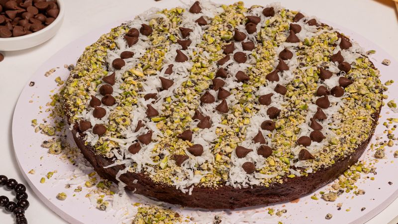 Coconut Chocolate Basbousa