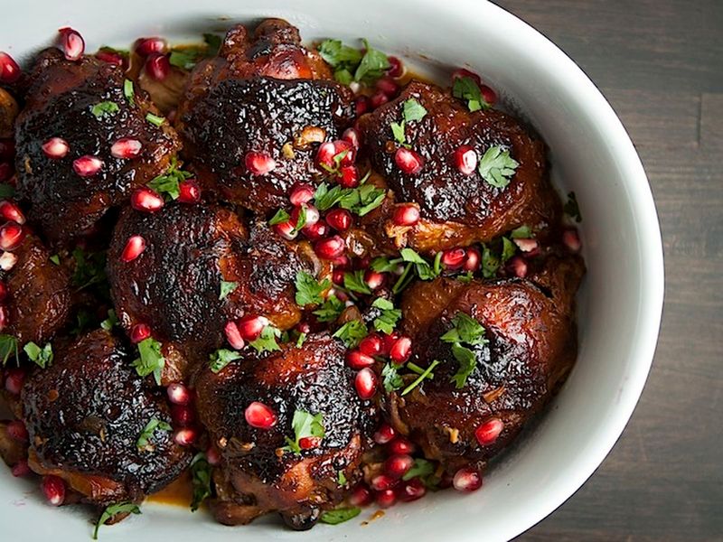Pomegranate Glazed Chicken