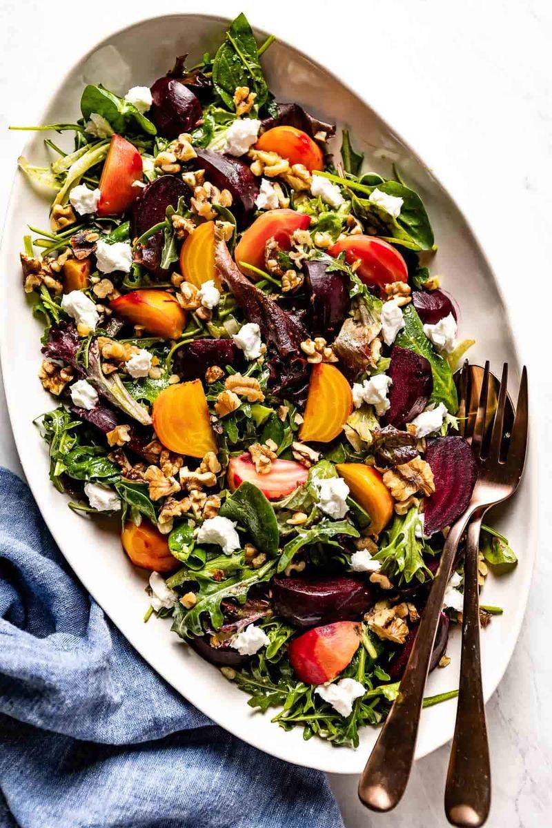 Beetroot and Goat Cheese Salad