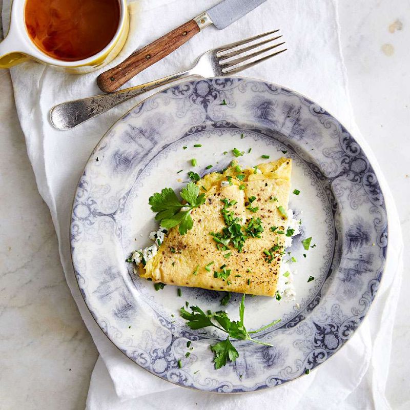 Herbed Omelette with Cheese