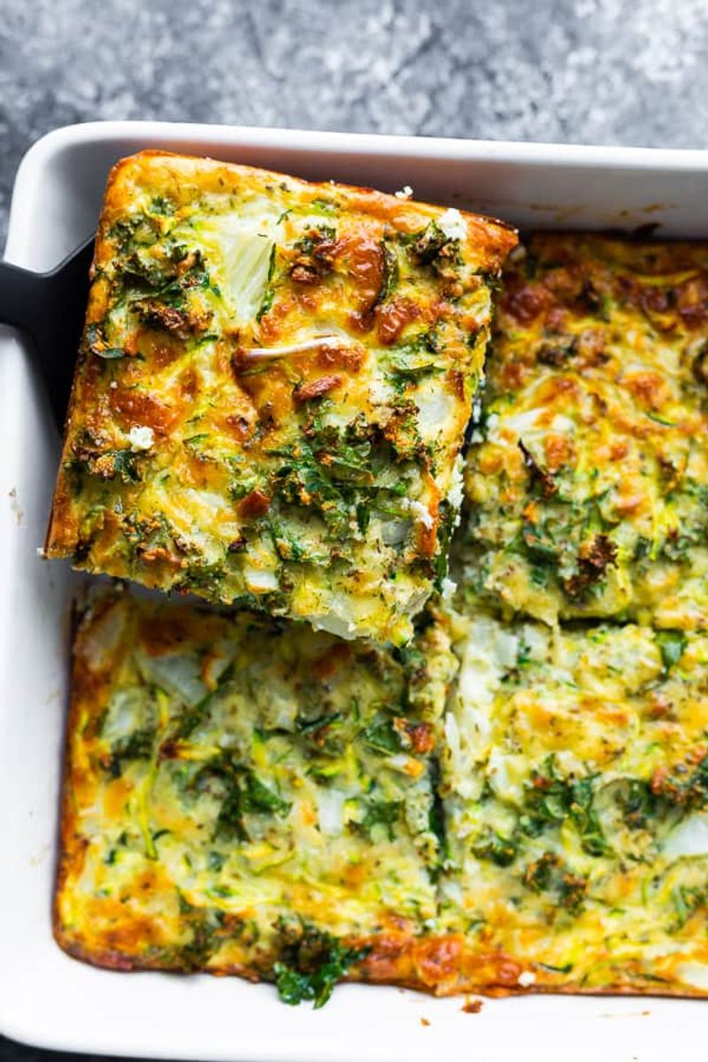 Zucchini and Parmesan Breakfast Casserole