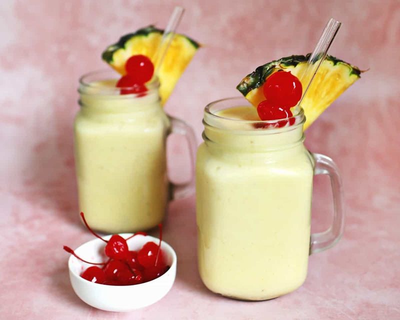 Tropical Smoothie with Pineapple and Coconut