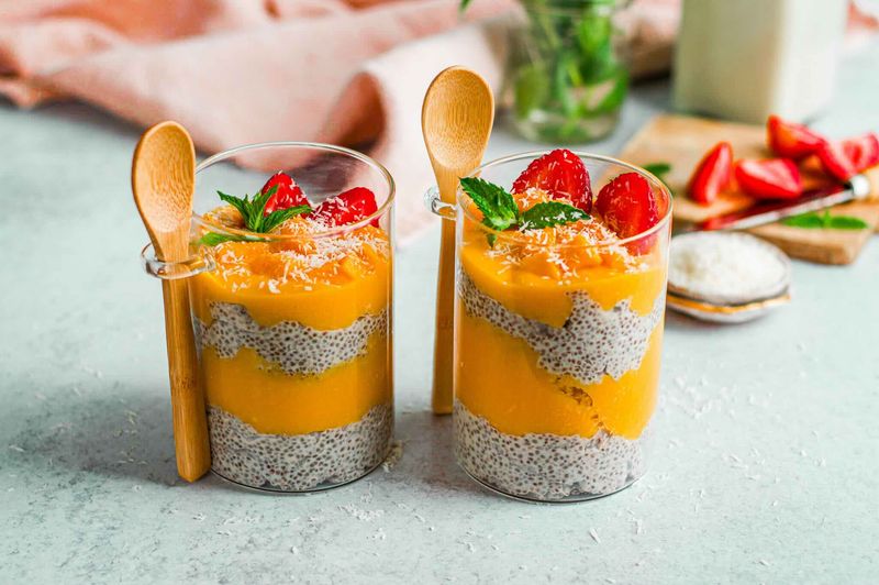Mango Coconut Chia Cups