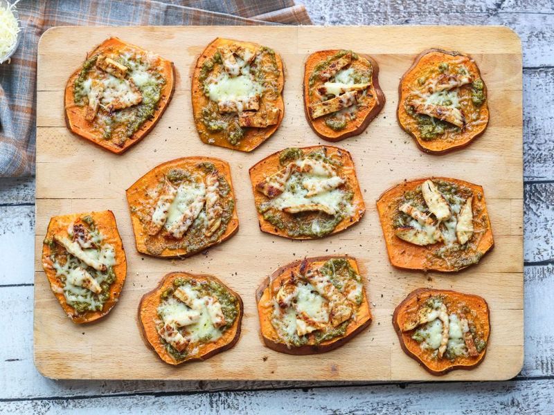 Sweet Potato Rounds Pizza