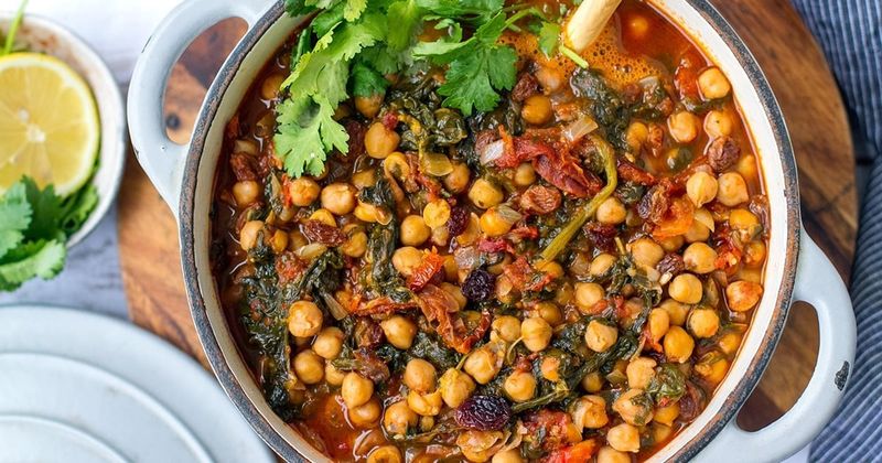 Chickpea and Spinach Stew