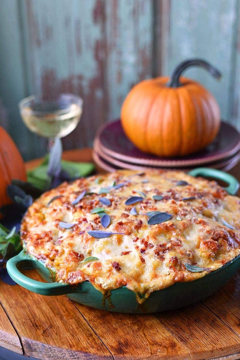 Savory Pumpkin and Sage Breakfast Casserole