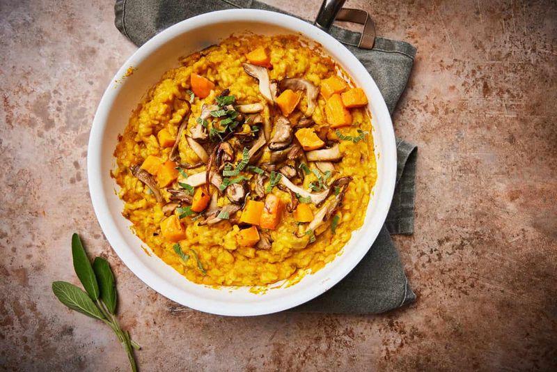 Pumpkin and Sage Risotto