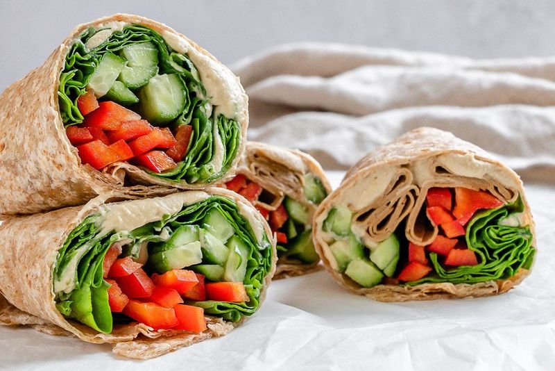 Hummus and Veggie Wrap