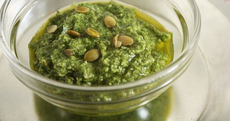 Cilantro and Pumpkin Seed Pesto