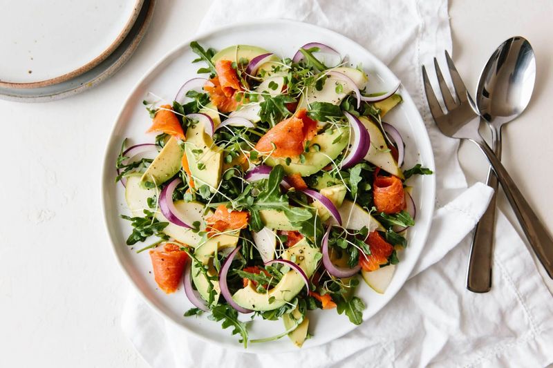 Smoked Salmon and Arugula Salad