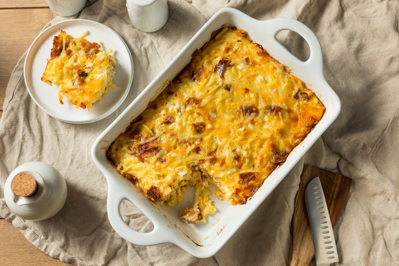Sausage, Apple, and Cheddar Casserole