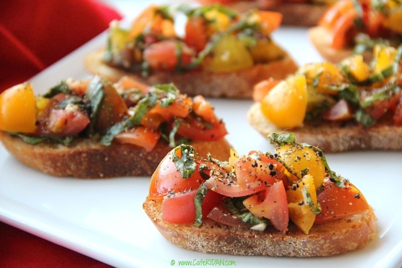Bruschetta with Tomato and Basil
