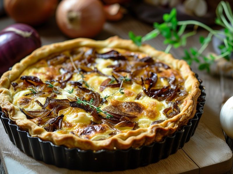 Caramelized Onion and Goat Cheese Tart