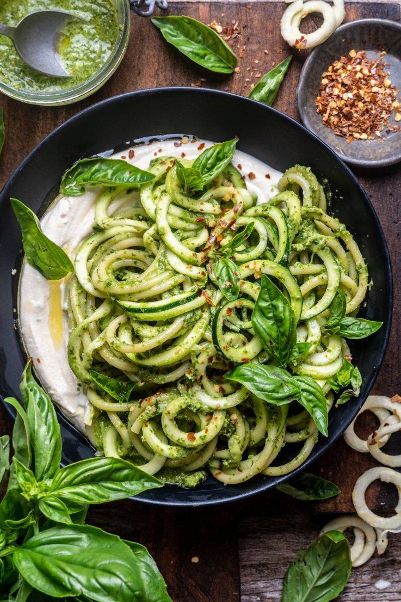 Recipe 2: Zucchini Noodles with Pesto