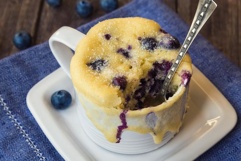 Blueberry Muffin Mug Cake