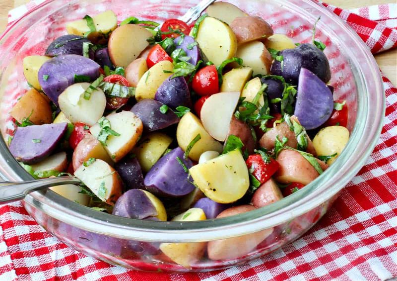 Red, White & Blue Potato Salad