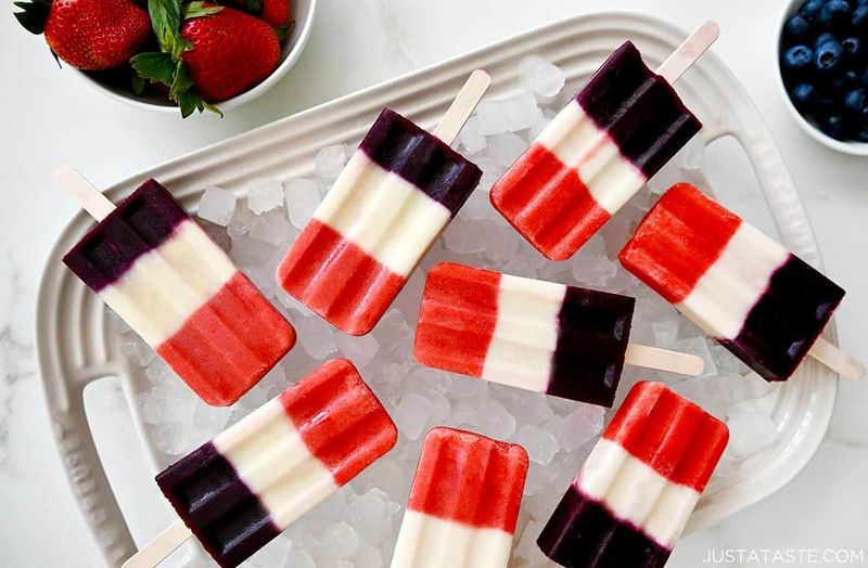 Red, White & Blue Popsicles