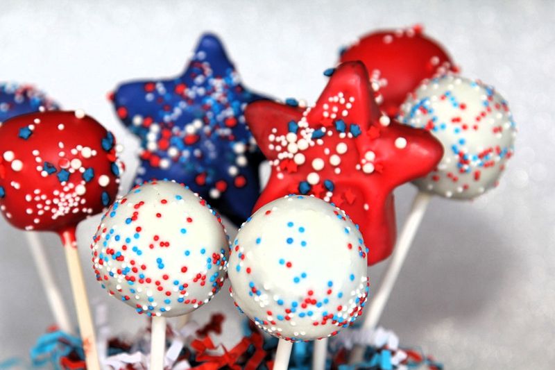 Festive Firecracker Cake Pops
