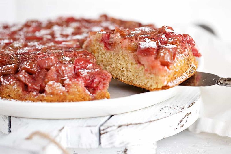 Rhubarb Upside-Down Cake