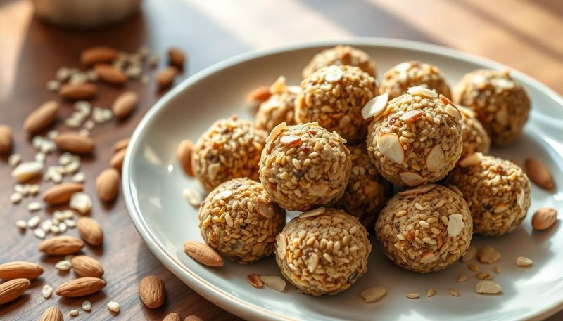 Almond Chia Energy Balls