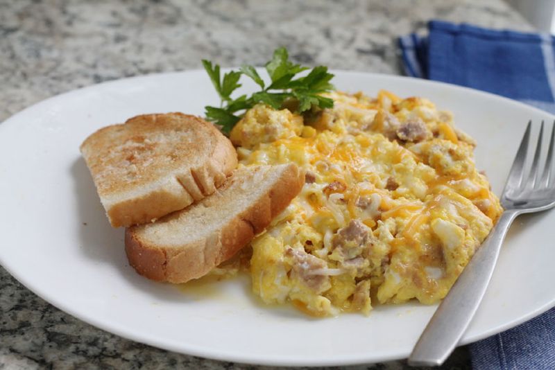 Canned Tuna Egg Scramble