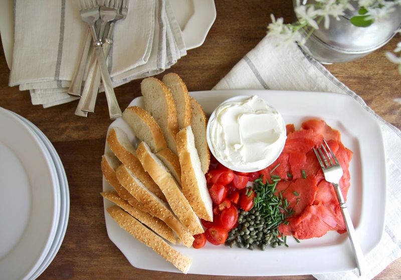 Breakfast Smoked Salmon Platter