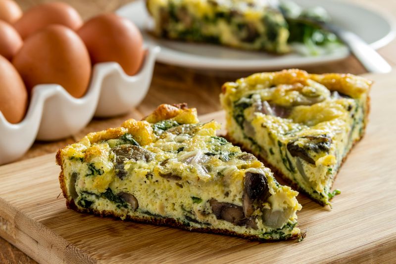 Turkey and Spinach Quiche