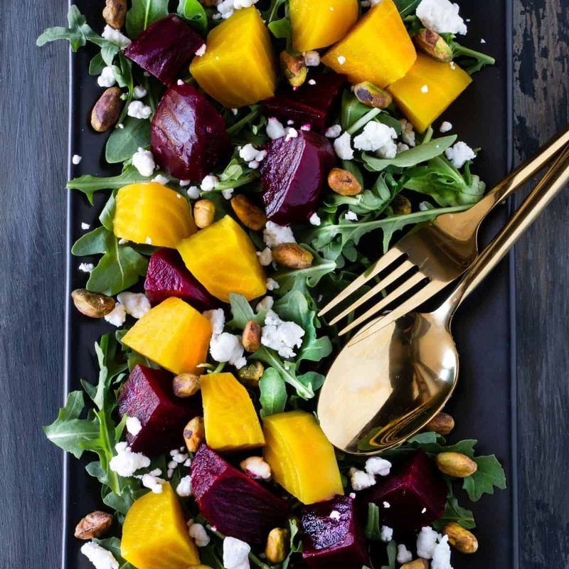 Roasted Beet and Goat Cheese Salad